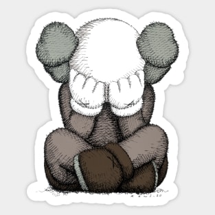 Crying KAWS Sticker